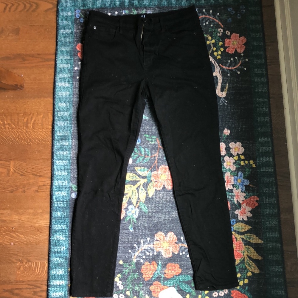 Gap Black Skinny Jeans, Size 32 - Picture 2 of 4